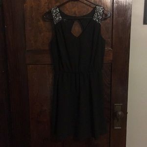 Sequin Shouldered Dress